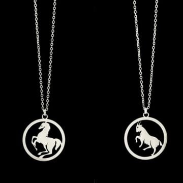 12 BURÇ HALKA KOLYE