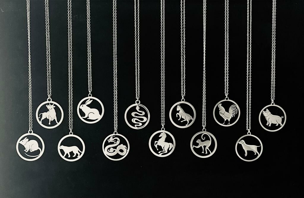 12 BURÇ HALKA KOLYE