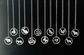 12 BURÇ HALKA KOLYE