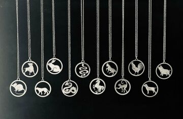 12 BURÇ HALKA KOLYE