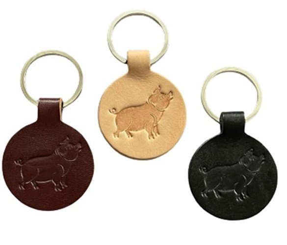 DOMUZ FİGÜRLÜ DERİ ANAHTARLIK