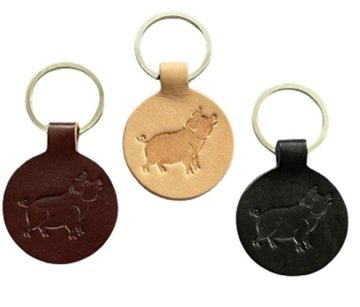 DOMUZ FİGÜRLÜ DERİ ANAHTARLIK