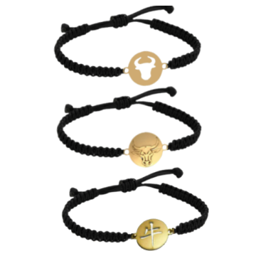 ÖKÜZ FİGÜRLÜ İPLİ BİLEKLİK