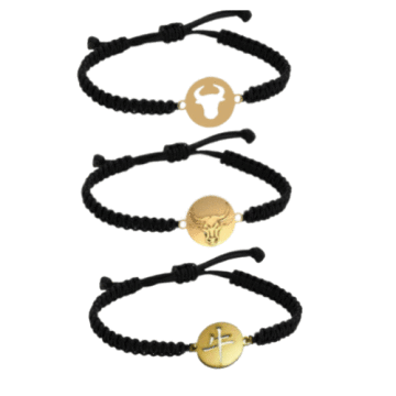 ÖKÜZ FİGÜRLÜ İPLİ BİLEKLİK