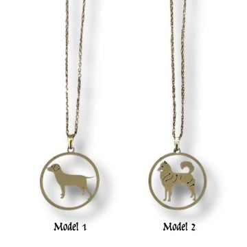 KÖPEK FİGÜRLÜ HALKA KOLYE