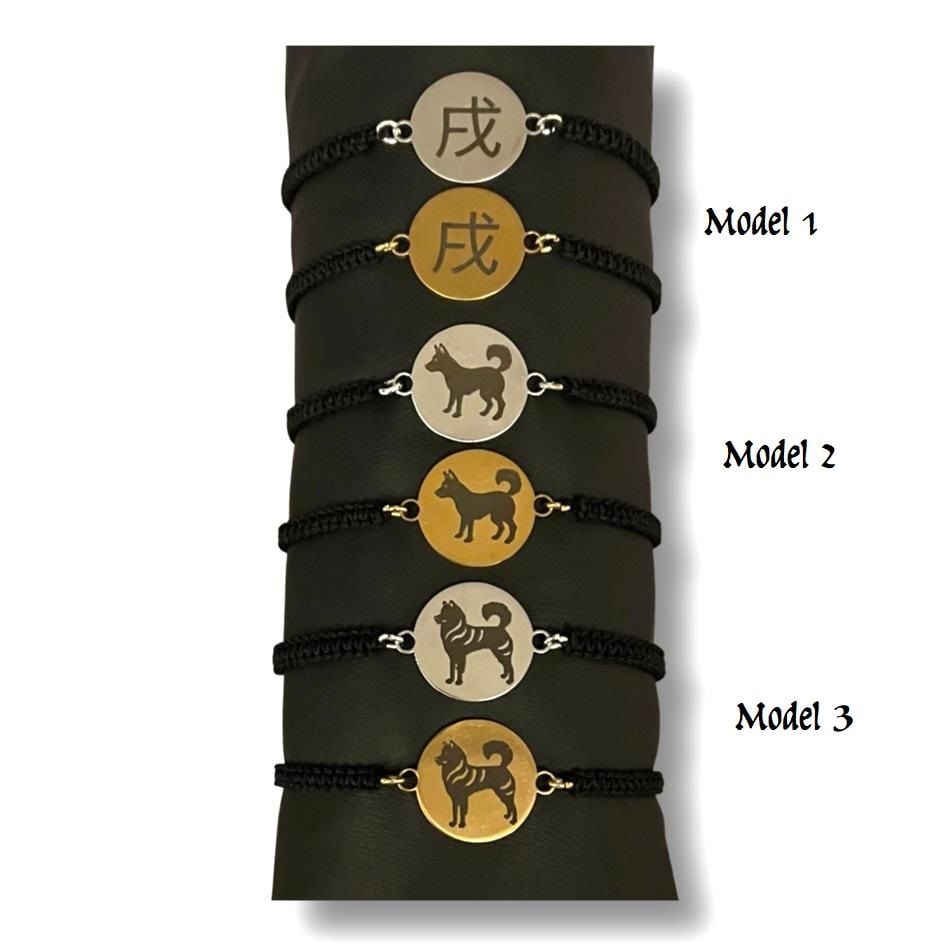 KÖPEK FİGÜRLÜ İPLİ BİLEKLİK