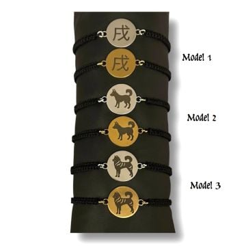 KÖPEK FİGÜRLÜ İPLİ BİLEKLİK