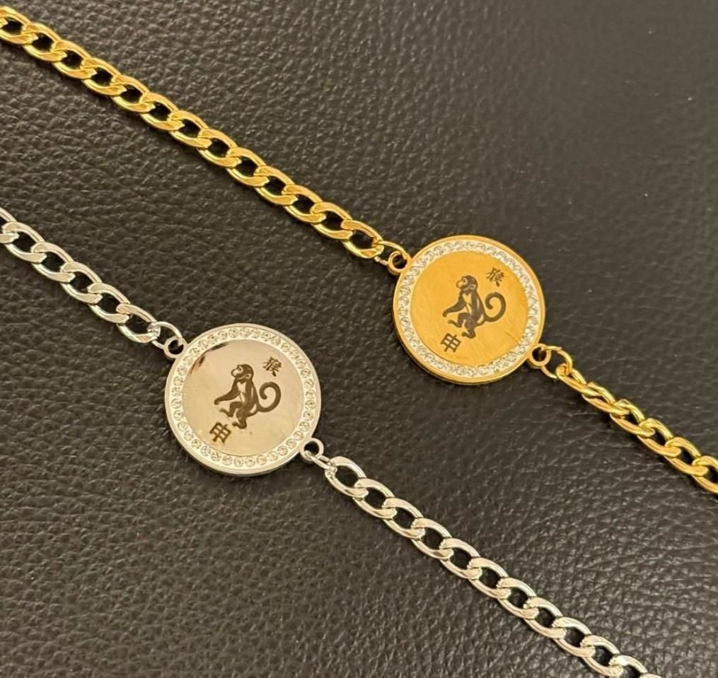 MAYMUN TAŞLI ZİNCİR BİLEKLİK