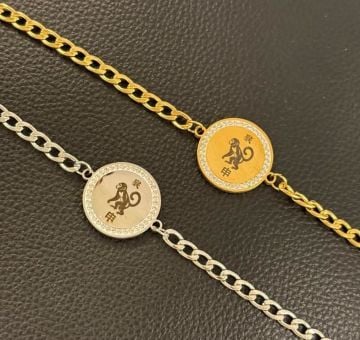 MAYMUN TAŞLI ZİNCİR BİLEKLİK