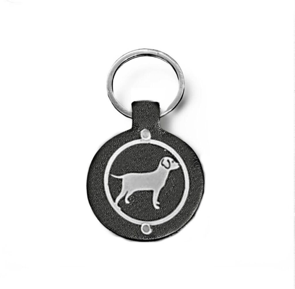 METAL KÖPEK FİGURLU DERİ ANAHTARLIK