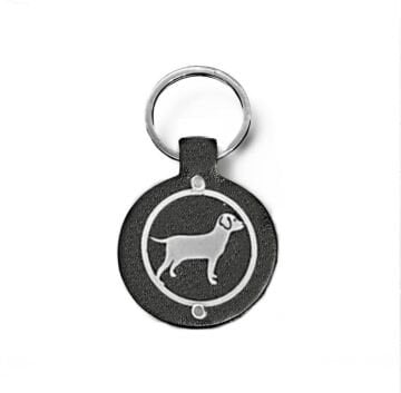 METAL KÖPEK FİGURLU DERİ ANAHTARLIK