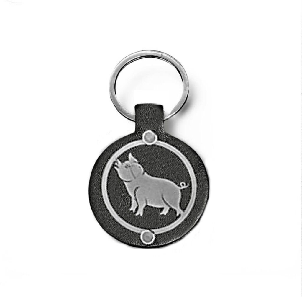 METAL DOMUZ FİGURLU DERİ ANAHTARLIK