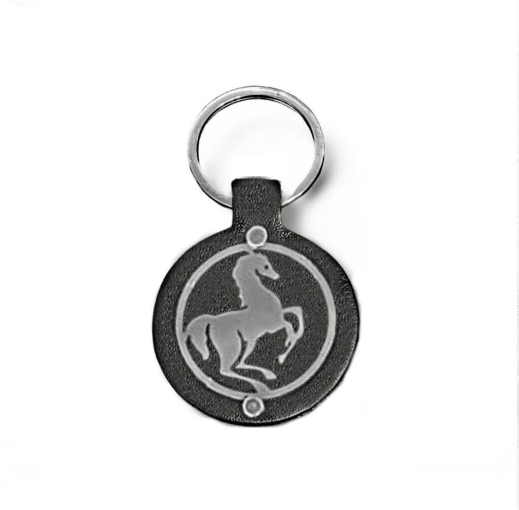 METAL AT FİGURLU DERİ ANAHTARLIK