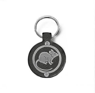 METAL FARE FİGURLU DERİ ANAHTARLIK