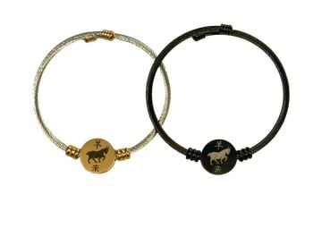 KEÇİ FİGÜRLÜ ÇELİK BİLEZİK