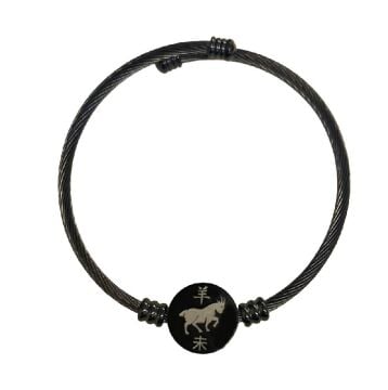 KEÇİ FİGÜRLÜ ÇELİK BİLEZİK