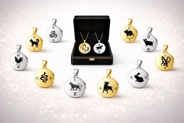 12 BURÇ  ÇELİK KOLYE ( 3 cm Çap)