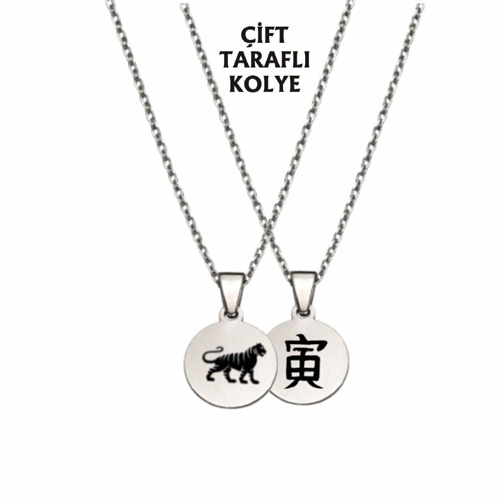 KAPLAN BURCU ÇELİK KOLYE ( 2cm Çap) GÜMÜŞ RENGİ