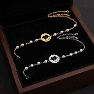 FARE ÇİFT TARAFLI İNCİLİ BİLEKLİK