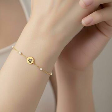 EJDERHA ÇİFT TARAFLI İNCİLİ BİLEKLİK