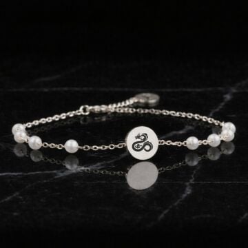 EJDERHA ÇİFT TARAFLI İNCİLİ BİLEKLİK