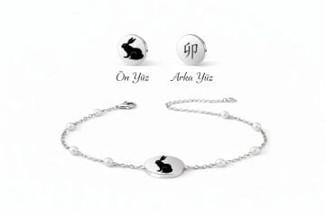 TAVŞAN ÇİFT TARAFLI İNCİLİ BİLEKLİK