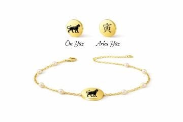 KAPLAN ÇİFT TARAFLI İNCİLİ BİLEKLİK