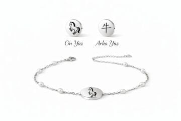 AT ÇİFT TARAFLI İNCİLİ BİLEKLİK