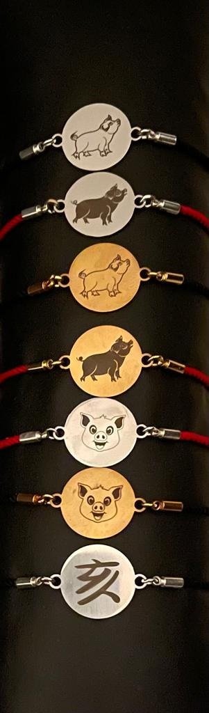 DOMUZ FİGÜRLÜ İPLİ BİLEKLİK