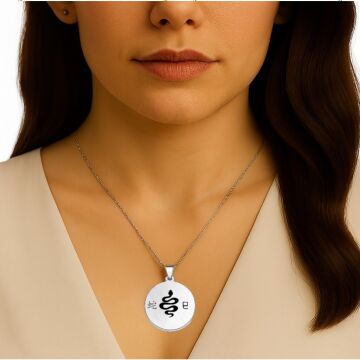 FARE ÇELİK KOLYE (3 CM)