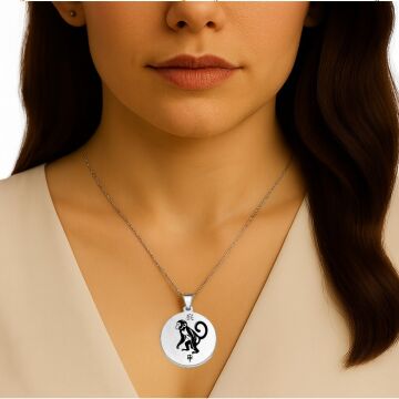 MAYMUN ÇELİK KOLYE (3 CM)